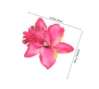 NOLITOY 10 pcs Orchid Hair Clips for Women Summer Floral Hair Accessories Beach Vacation Wedding Hairpins Multi-color Elegant Orchid Flower Clips for Bridesmaids and Daily Styling