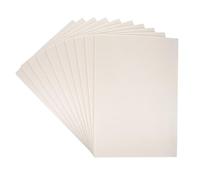 NOLITOY 10 Pcs White Plastic Poster Boards for Crafting and Printmaking Lightweight Blank Display Smooth Surface DIY Presentation Panels for Art Projects and Creative Designs