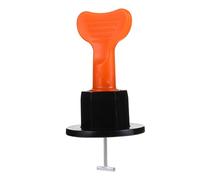 NOLITOY 100 Pcs Tile Leveling System Kit Plastic Tile Leveler Locator with Special Key for Wall and Floor Tiling Ensuring Evenness and Flatness DIY Flooring Tools