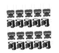 NOLITOY 100pcs 6x6x5mm Micro Momentary Tactile Switches Push Button Momentary Tactile Buttons with 2 Pins for Pcb Electronic Components Industrial Control