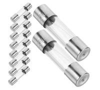 NOLITOY 100pcs Car Fuse Kit Christmas Lights Xmas Lights Tube Socket Fuse Low Profile Glass Tube Silver