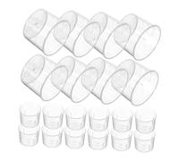 NOLITOY 100pcs Clear Plastic Lab Measuring Cups Small Beakers with Precise Scale for Chemistry Baking Cooking Stable Material