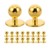 NOLITOY 100pcs Coat Buttons for Replacement Detached Buttons Shirt Golden Plastic with Smooth Comfortable Finish Exceptional Durability for Professional Kitchen Use in Restaurants