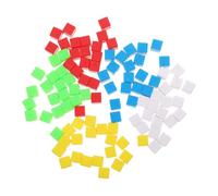 NOLITOY 100Pcs Colorful Math Cubes Plastic Building Blocks Practical Teaching Tools for Elementary Geometry Learning Small DIY Cubes Sensory Educational for School and Home
