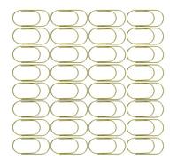 NOLITOY 100pcs Decorative Metal Binder Clips Golden Reusable Paper Clips 50mm Stylish Effortles Document Handling Resist Bending Stationery Drawer Journaling