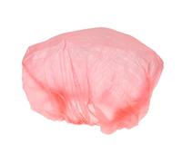 NOLITOY 100pcs Disposable Shower Caps for Women Red Bathing Hair Protective Bath Hats Practical Bathroom Accessories Comfortable and Convenient for Salon Home Spa Use