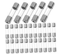 NOLITOY 100pcs Fast Blow Glass Tube Fuse Set Clear Glass Fuse Tubes for Electronic Devices High Temperature Resistant Reliable Circuit Protection Easy Replacement