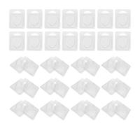 NOLITOY 100pcs Heart Shaped Wax Melt Containers Transparent Plastic Clamshell Molds for DIY Candle Making Soap Craft Lightweight and Stackable Wax Melt Storage Packaging