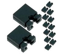 NOLITOY 100pcs Jumper Caps Kit Black Shunt Connectors for Standard Circuit Board Easy Installation Removal Compact Design for Electronics Projects
