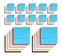 NOLITOY 100Pcs Kraft Paper Envelopes 10 X 10 CM Assorted Colour Small Greeting Card Envelops Comfortable Touch Versatile Design for Delivering Trinkets and Membership Cards