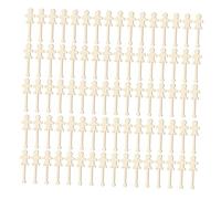 NOLITOY 100pcs People Shaped Wooden Craft Sticks High Painting Kit for DIY Family Bonding Fine Motor Skill Development and Creative Art Projects