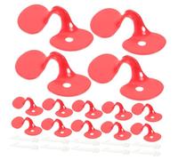 NOLITOY 100pcs Red Fighting Chicken Peepers Poultry Spectacles for Egg Layers and Broilers Reusable Eye Protection to Prevent Pecking and Aggression in Hens and Chicks Random Color