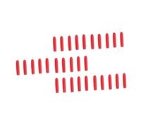 NOLITOY 100Pcs Red Silicone Tweezers Covers Non-Slip Protective Sleeves for Eyelash Extension Tools Small Flexible Eyelash Grafting Head Covers for Beauty Salon and Personal Use