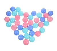 NOLITOY 100pcs Round Ocean Balls Colorful Plastic Pit Balls for Pool Beach for Counting Rolling and Indoor Outdoor Fun