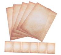 NOLITOY 100pcs Vintage Double Sided Printing Paper Set Retro Antique Letter Writing Sheets for Scrapbooking Journaling DIY Crafts Printer Friendly Decorative Craft Paper