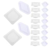 NOLITOY 100Pcs Weighing Boats Plastic Weighing Dishes with Chamfered Edges for Laboratory Use Portable and Lightweight Weighing Trays for Accurate Powder Measurement