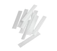 NOLITOY 100Pcs White Mesh Makeup Brush Protective Covers PE Plastic Sleeves Breathable Brush Protectors for Travel and Daily Use