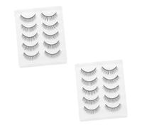 NOLITOY 10pairs Chemical Fiber False Lashes Natural Lashes for Daily Use Special Occasions and Professional Applications