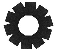 NOLITOY 10pcs Activated Carbon Fiber Replacement Filter Sheets for Range Hood and Ac Vents, Black Pad with Easy Trimming and Longterm Performance for Home and Office Use