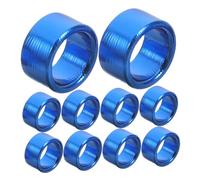 NOLITOY 10pcs Aluminium Pigeon Leg Rings Inner Bird Identification Bands for Homing Doves and Breeds Easy Install Training Foot Rings with Clear Markings Blue