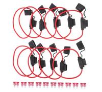 NOLITOY 10pcs Atc Inline Automotive Fuse Holders Set for Cars Yachts Rvs Boats Durable Overcurrent Protection Easy Installation Replacement for Truck Motorcycle Circuits