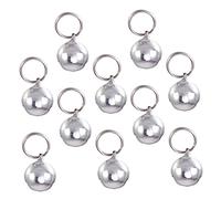 NOLITOY 10Pcs Bells for Dog Collar Jingle Charm Accessories for Small Dogs Cats DIY Craft Pendant for Puppy Kitten Easy Clip Design