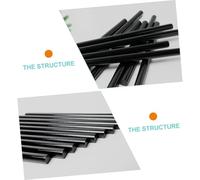 NOLITOY 10pcs Black Hot Melt Glue Sticks DIY Craft Adhesive Rods for Paper Glass Plastic Wood Fabric Sealing and Repairing Projects