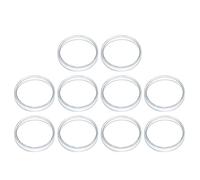 NOLITOY 10pcs Borosilicate Glass Petri Dishes Set 60mm Thick Laboratory Cell Culture Plates with Flat Design for School Experiments and Scientific Research