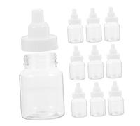 NOLITOY 10pcs Bottle Shaped Candy Boxes with White Detachable Lids Plastic Feeding Bottle Candy Containers for Shower Birthday Party Favors