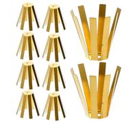 NOLITOY 10pcs Brass Shaft Shims Octopus Shape Golf Shaft Adapter Sleeve for Enhanced Stability and Damage Resistance Suitable for Golf Clubs