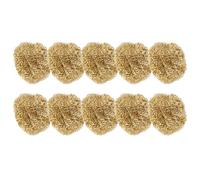 NOLITOY 10pcs Brass Solder Tip Cleaners Wire Round Balls for Soldering Iron Tip Cleaning Remove Oxides Enable Precise Soldering Suitable for Iron Maintenance