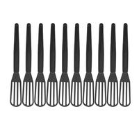 NOLITOY 10pcs Color Mixing Whisk Plastic Hair Dye Mixer Comfortable Handling Versatile Compatibility Black for Salon and Home Use by Salon Professionals