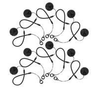 NOLITOY 10pcs Counter Pen Retention Chain Desk Base Pen Anti Loss Chain Black Abs Silicone for Retail and Bank Counters School Season Decor