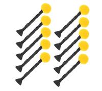 NOLITOY 10pcs Cute Bee Antenna Accessories for Headband DIY Soft Cartoon Bee Costume Kit with Pom Pom Base Charming Headdress Crafting Charms for Hats Dog Hoodies and Party Outfits