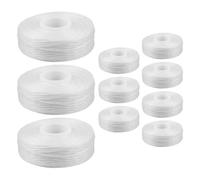 NOLITOY 10pcs Dental Floss Replacement Core Refill 50m White Polyester Tooth Floss Spool with Convenient Refill and Sturdy Material for Oral Care and Daily Teeth Cleaning