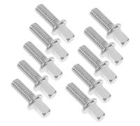 NOLITOY 10pcs Drum Screws Silver Plated Iron Snare Drum Key Bolts for Pedal Shaft Repair Kit Compatible with Various Secure Fit for Professional and Amateur