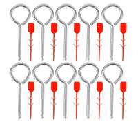NOLITOY 10pcs Fire Extinguisher Lock Pins Replacement Sturdy Safety Pull Pins for Fire Equipment Protection in Homes and Businesses Anti-tamper Safety Locks