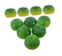 NOLITOY 10pcs Foam Fake Oranges Lifelike Simulation Fruit Ornaments for Home Kitchen Decor Realistic Photo Props Fall Artificial Food Display