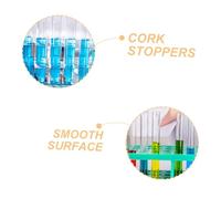 NOLITOY 10pcs Glass Test Tubes with Cork Lids High Temperature Resistant Scientific Experiment Storage Containers for Chemistry Education and DIY Candy Packaging