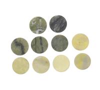 NOLITOY 10pcs Jade Stone Eyelash Extension Pad Smooth Reusable Adhesive Pallet for Eyelash Extension Supplies Non Drying Surface for Lash Bond Lock