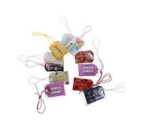NOLITOY 10pcs Japanese Omamori Luck Charms Traditional Feng Shui Amulet Hanging Sachets for Health Wealth Success Lightweight Portable Pendants for Personal and Car Bag Decoration