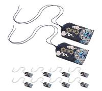 NOLITOY 10pcs Japanese Omamori Lucky Bag Charms with Clouds Embroidery Traditional Blessing Amulets for Car School Business Exam Success Travel Safety Wealth and Abundance Protection