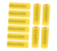 NOLITOY 10pcs Large Textured Paint Roller Covers for Elastic Paint High Retention Versatile Wall and Ceiling Embossing Sponge Brush for Art and Exterior Use