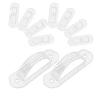 NOLITOY 10pcs Light Switch Guard Cover with Screws Transparent Toggle Wall Plate Protector for Rocker and Toggle Switches Prevents Accidental Switching and Allows Indicator Light