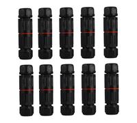 NOLITOY 10PCS Low Voltage Wire Connectors Push Fit for Outdoor Landscape Lighting Fire Retardant Nylon Shell Easy No Screw Splice for Path Light Cable Replacement