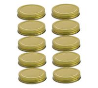 NOLITOY 10pcs Metal Bee Feeders Entrance Waterer with Mason Jar Lids for Beekeeping Easy Install Bee Water Feeding Tool Hive and Hive Productivity