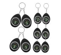 NOLITOY 10pcs Mini Compass Keychain Portable Outdoor Navigation Tool for Hiking Camping Survival Compact Accurate Orienteering Pocket-sized Climbing Compass with Keyring