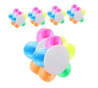 NOLITOY 10pcs Petal Shape Highlighters Fluorescent Markers Multi-color Watercolor Pens for School Office Study Journal Aesthetic Stationery Supplies