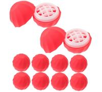 NOLITOY 10pcs Pink Lip Balm Sphere Containers Plastic Empty Tubes Compact Travel for and Social Gatherings