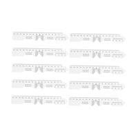 NOLITOY 10pcs Pupillary Distance Ruler Vision Testing Ruler Pvc White Quick Accurate Reading for Glasses and Eyeglasses, Families and Multiuser Environments